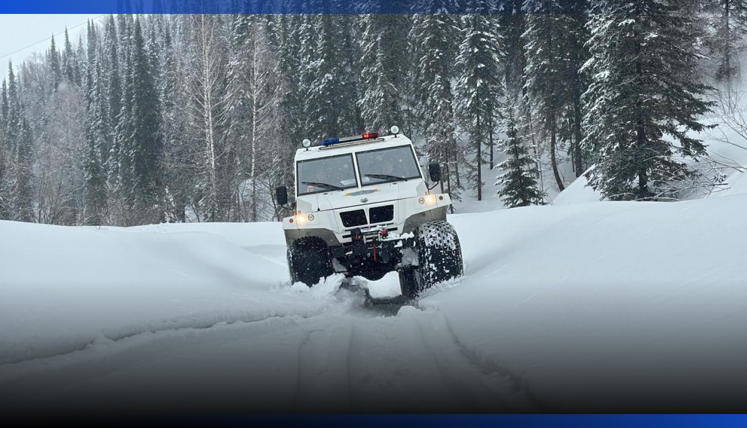 Image for 760 человек спасли из снежных заносов за последние сутки в Казахстане
